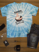 Ramen Fuel My Genius Art Tie Dye Tee -SmartPrintsInk Designs