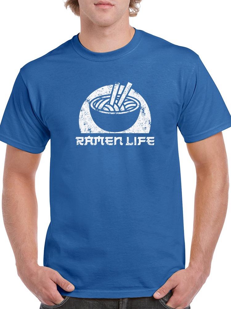 Ramen Life Faded Bowl Art T-shirt -SmartPrintsInk Designs