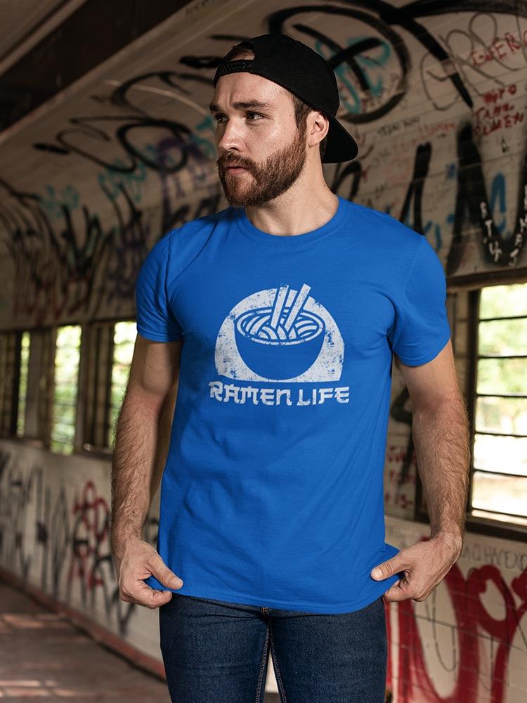 Ramen Life Faded Bowl Art T-shirt -SmartPrintsInk Designs