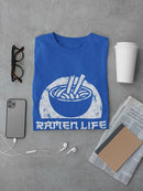Ramen Life Faded Bowl Art T-shirt -SmartPrintsInk Designs