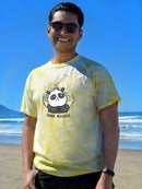 Send Noods Naughty Panda Art Tie Dye Tee -SmartPrintsInk Designs