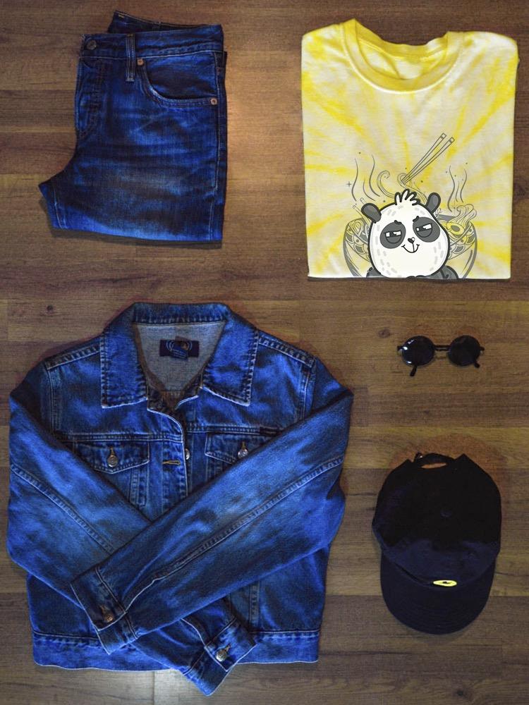 Send Noods Naughty Panda Art Tie Dye Tee -SmartPrintsInk Designs