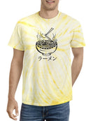 Ramen Japanese Style Lineart Tie Dye Tee -SmartPrintsInk Designs