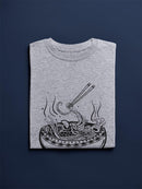 Ramen Japanese Style Lineart T-shirt -SmartPrintsInk Designs