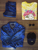 Ramen Neko Bowl Faded Art Tie Dye Tee -SmartPrintsInk Designs