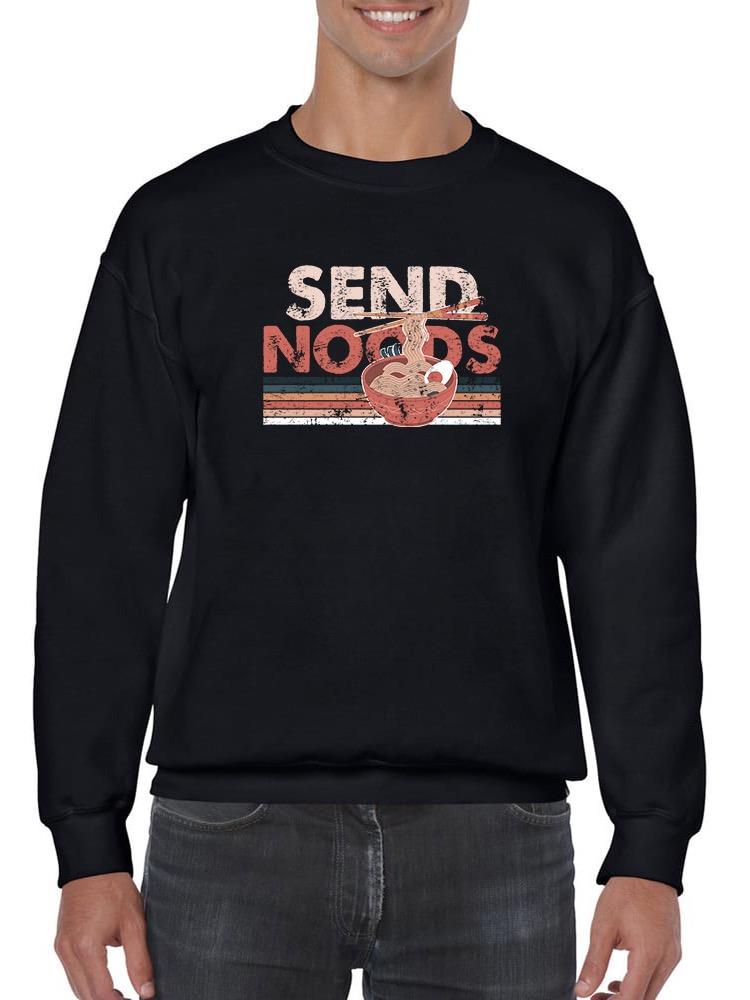 Send Noods 80s Style Art Hoodie or Sweatshirt -SmartPrintsInk Designs