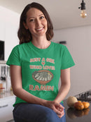 Just A Girl Loves Ramen Art T-shirt -SmartPrintsInk Designs