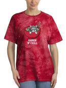 Ramen N Chill Cute Neko Art Tie Dye Tee -SmartPrintsInk Designs