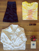 Noodle Lineart Colorless Tie Dye Tee -SmartPrintsInk Designs