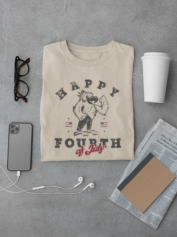 Happy Fourth Of July Eagle T-shirt -SmartPrintsInk Designs