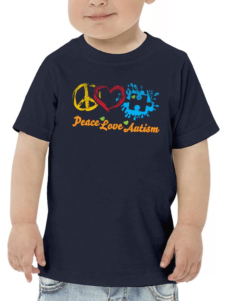 Peace Love Autism. T-shirt -SmartPrintsInk Designs