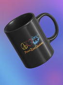 Peace Love Autism. Mug -SmartPrintsInk Designs