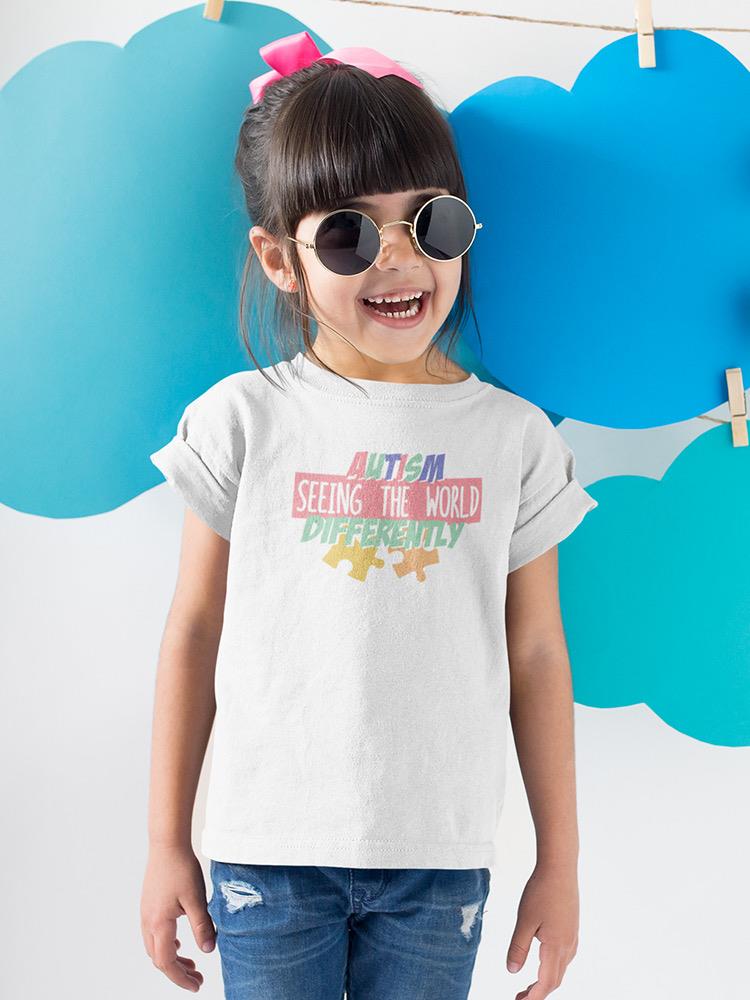 Autism Seeing The World T-shirt -SmartPrintsInk Designs