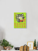 Ramen Lover Raccoon Wall Art -SmartPrintsInk Designs