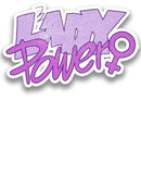 Lady Power Sticker -SmartPrintsInk Designs