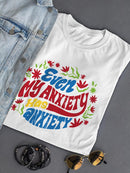My Anxiety Has Anxiety Shaped T-shirt -SmartPrintsInk Designs