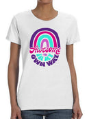 Awesome In My Own Way Shaped T-shirt -SmartPrintsInk Designs