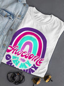 Awesome In My Own Way Shaped T-shirt -SmartPrintsInk Designs
