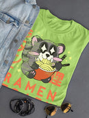 Raccoon Ramen Lover T-shirt -SmartPrintsInk Designs