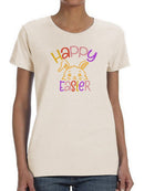 Cute Bunny Happy Easter T-shirt -SmartPrintsInk Designs