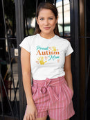 Proud Autism Mom Shaped T-shirt -SmartPrintsInk Designs