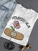 Let Yourself Heal Shaped T-shirt -SmartPrintsInk Designs