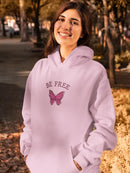 Be Free, Butterfly! Hoodie -SmartPrintsInk Designs