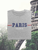 Paris, France Shaped T-shirt -SmartPrintsInk Designs