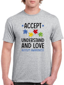 Autism Awareness Love T-shirt -SmartPrintsInk Designs