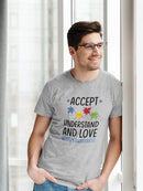 Autism Awareness Love T-shirt -SmartPrintsInk Designs