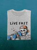 Live Fast Drink Slow T-shirt -SmartPrintsInk Designs