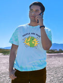 People Are Fake Tie Dye Tee -SmartPrintsInk Designs