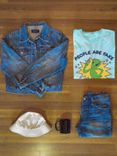 People Are Fake Tie Dye Tee -SmartPrintsInk Designs