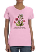 Beautiful Wildflower T-shirt -SmartPrintsInk Designs