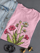 Beautiful Wildflower T-shirt -SmartPrintsInk Designs