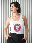 Geisha Woman Racerback Tank -SmartPrintsInk Designs