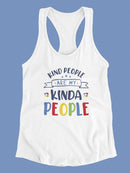 Kind People Are My People Racerback Tank -SmartPrintsInk Designs