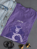 The Moon Astrology Card Shaped T-shirt -SmartPrintsInk Designs