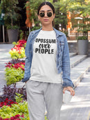 Opossum Over People Shaped T-shirt -SmartPrintsInk Designs