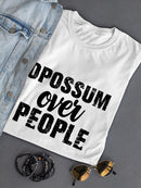 Opossum Over People Shaped T-shirt -SmartPrintsInk Designs