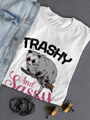 Trashy And Sassy Opossum Shaped T-shirt -SmartPrintsInk Designs