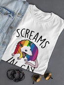 Opossum Screams In Gay Shaped T-shirt -SmartPrintsInk Designs