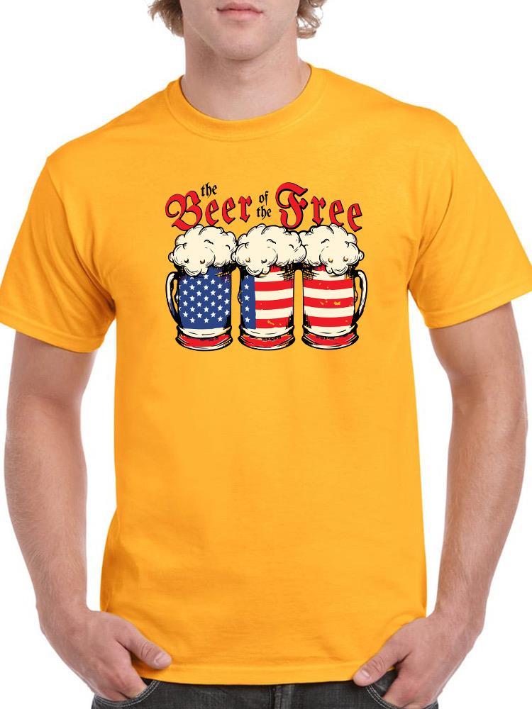 The Beer Of The Free. T-shirt -SmartPrintsInk Designs