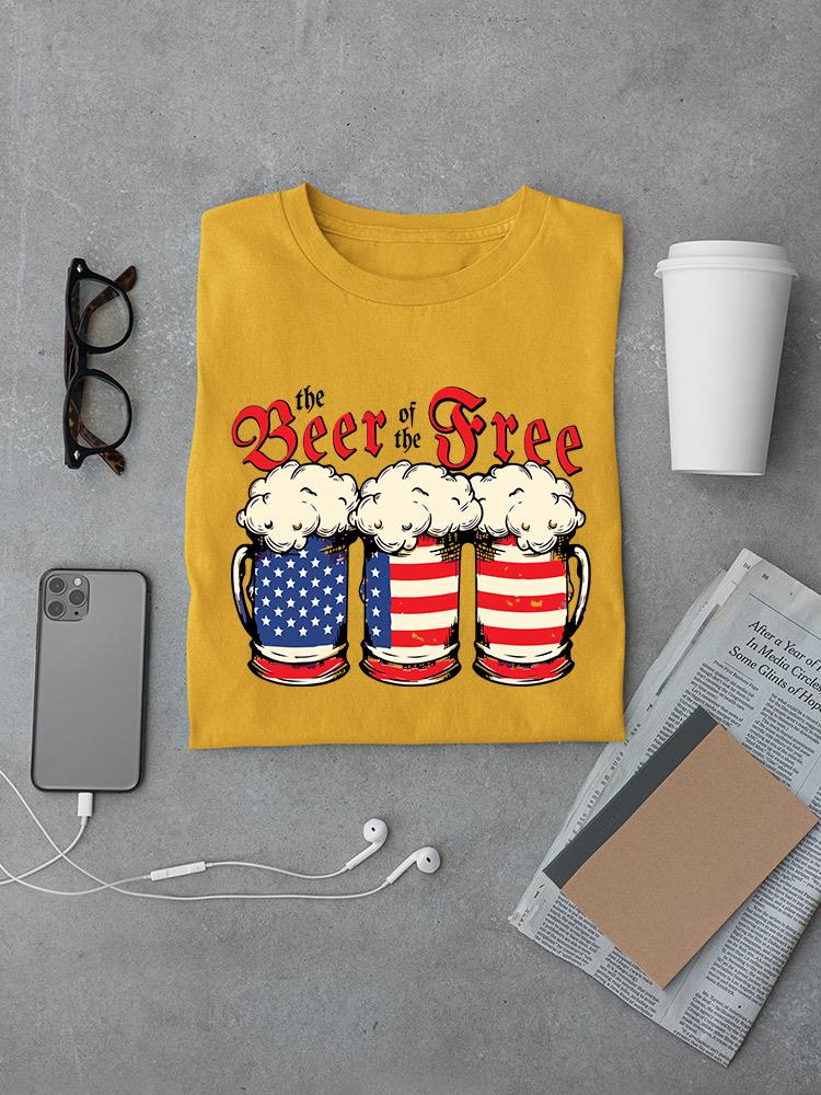 The Beer Of The Free. T-shirt -SmartPrintsInk Designs