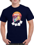 Retro Music T-shirt -SmartPrintsInk Designs