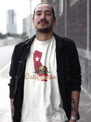 California Bear State T-shirt -SmartPrintsInk Designs