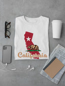 California Bear State T-shirt -SmartPrintsInk Designs