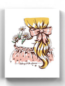 Talking To The Flowers Wall Art -SmartPrintsInk Designs