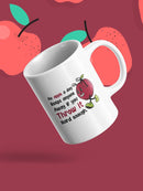 An Apple A Day Keeps Anyone Away Mug -SmartPrintsInk Designs