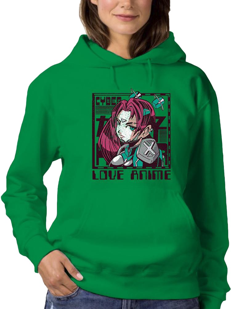 Love Anime. Hoodie -SmartPrintsInk Designs